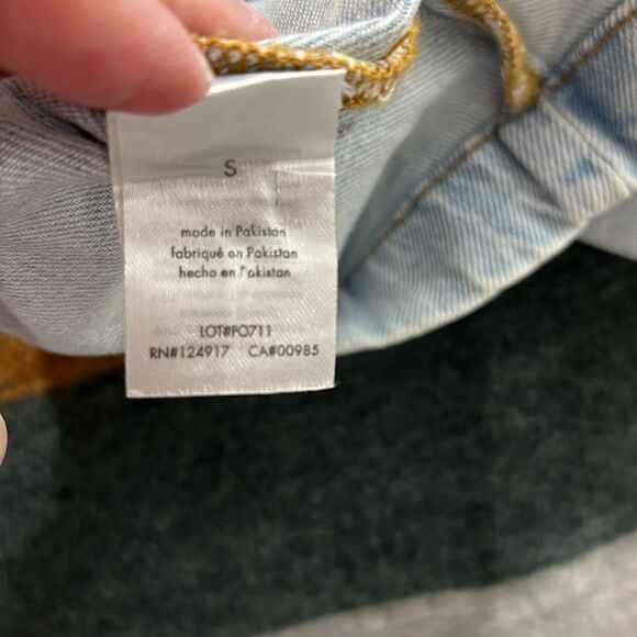 We Wore What cut out indigo zero super light denim mini skirt size small NWT - Picture 14 of 16